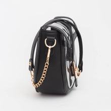 Load image into Gallery viewer, Clear Transparent Saddle Bag
: Black
