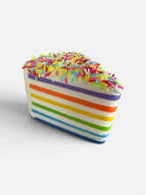 Load image into Gallery viewer, Mini Rainbow Cake Squishy Foam Cake Squishy Toy with Rainbow Sprinkles | Individually Wrapped Sensory Squishy
