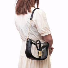 Load image into Gallery viewer, Clear Transparent Saddle Bag
: Black
