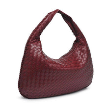 Load image into Gallery viewer, Victoria Woven Hobo: Wine
