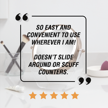 Load image into Gallery viewer, Lighted Makeup Mirror with Magnification &amp; Swivel: Chrome / Round / 8X/1X
