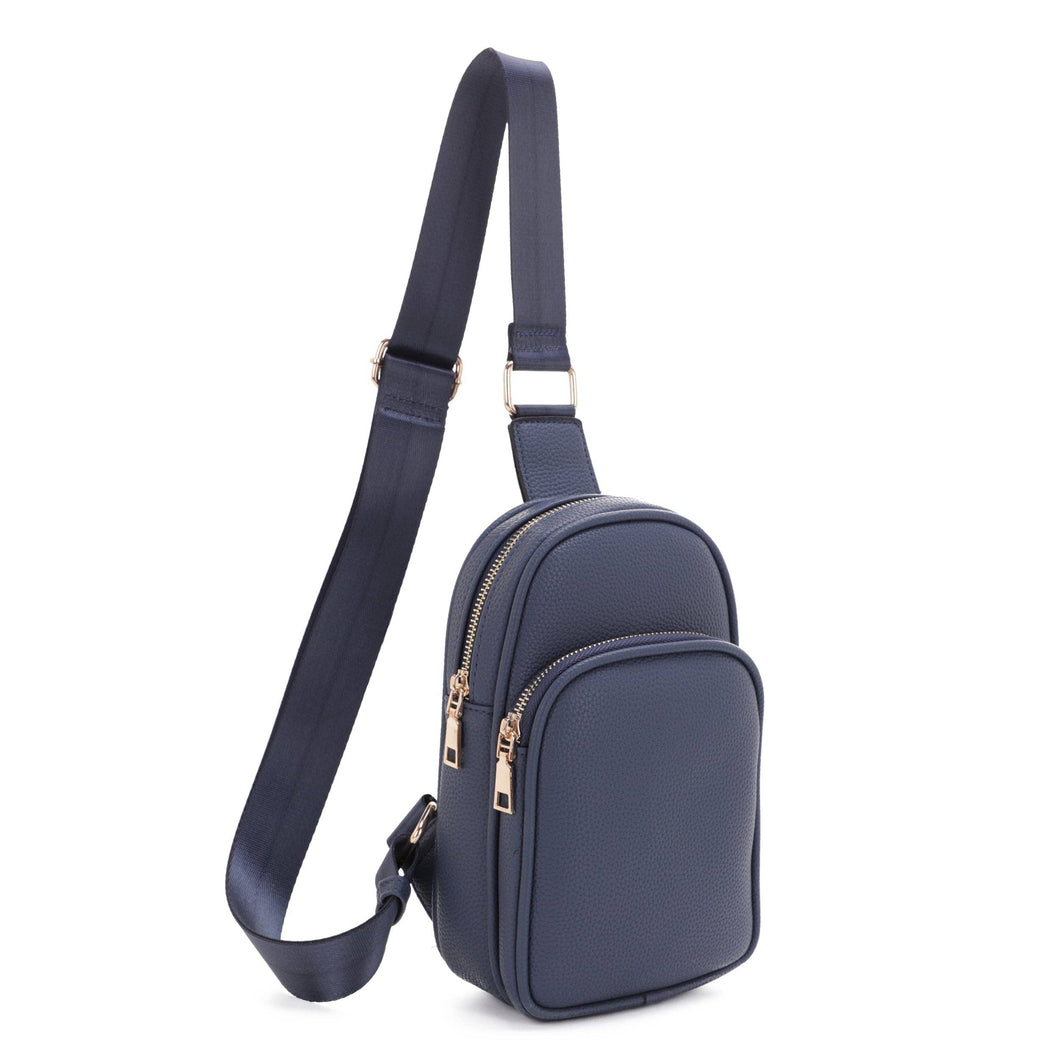Double Pocket Sling: Dark Blue