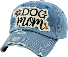 Load image into Gallery viewer, DOG MOM WASHED VINTAGE BALLCAP: MDM
