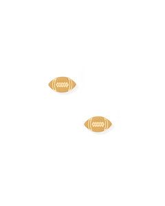Screwback Stud Earrings - Football