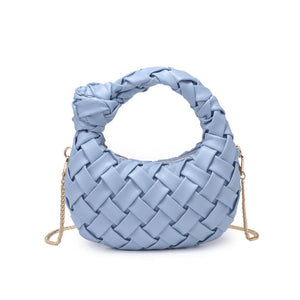 Nadia Woven Crossbody: Oatmilk