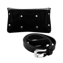 Load image into Gallery viewer, Bling Envelope Belt Bag / Crossbody Bag: Blue
