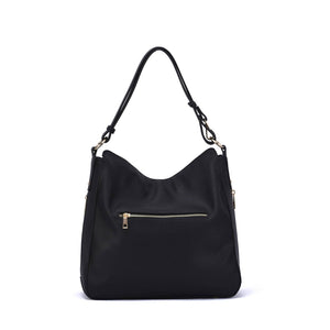 Maya Leopard Print Hobo: Cognac