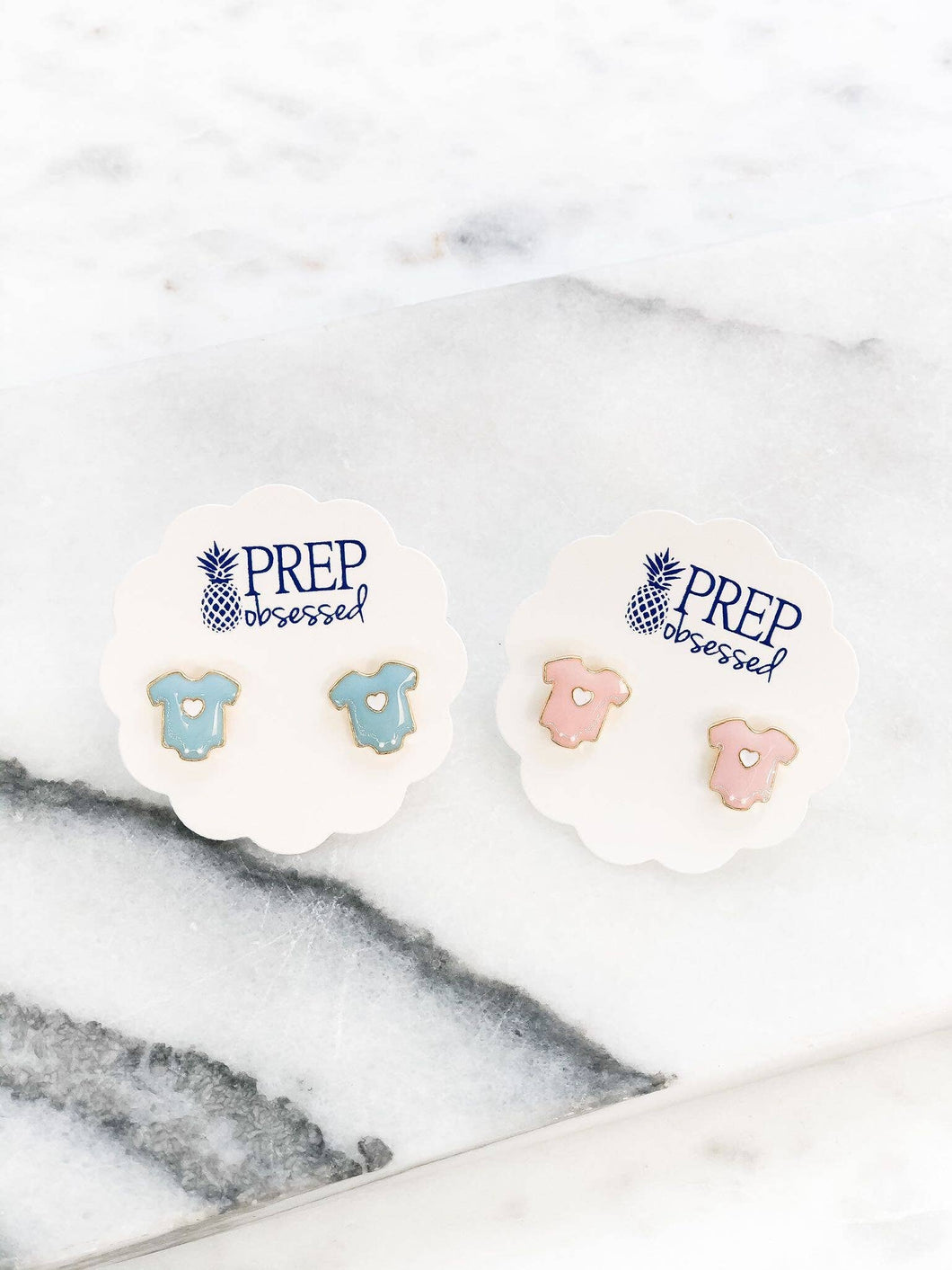 Baby Onesie Enamel Stud Earrings