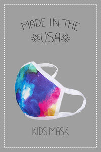 ANTIMICROBIAL KIDS MASK-MULTICOLOR TIE DYE