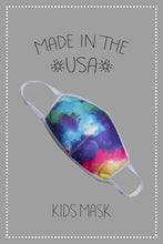 Load image into Gallery viewer, ANTIMICROBIAL KIDS MASK-MULTICOLOR TIE DYE
