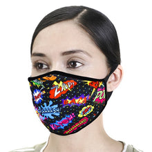 Load image into Gallery viewer, Cartoon Lettering Print Face Mask
