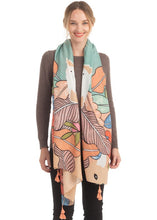 Load image into Gallery viewer, LEAF PRINT SCARF
