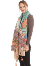 Load image into Gallery viewer, LEAF PRINT SCARF

