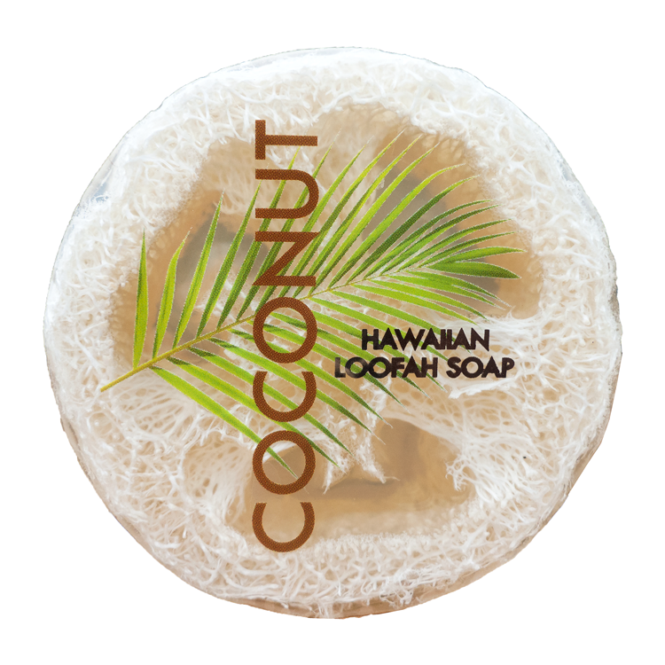 Maui Soap Co. - Coconut Sea Salt & Kukui Exfoliating Loofah Soap 4.75oz
