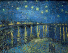 Load image into Gallery viewer, Fine Art RainCaper - van Gogh &quot;Over the Rhone&quot; - Black
