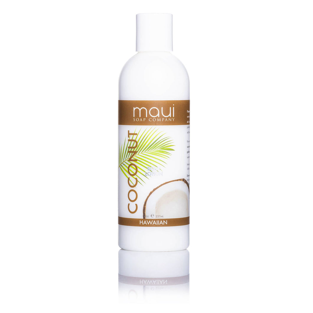 Maui Soap Co. - Coconut Body Lotion w/ Avocado Oil, Cucumber & Vit. E, 8 oz
