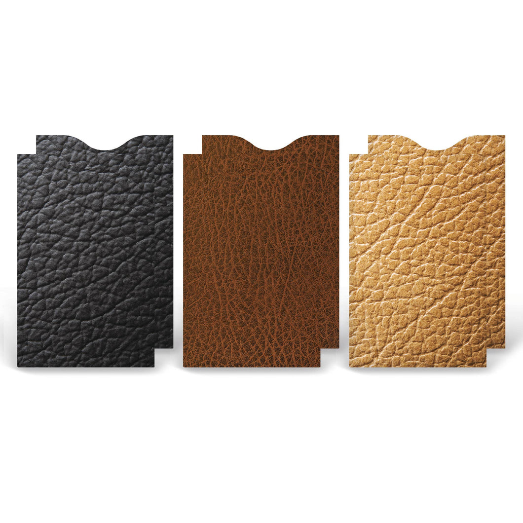Monarque - Set Of 6 - The Look of Leather Credit Card Sleeve