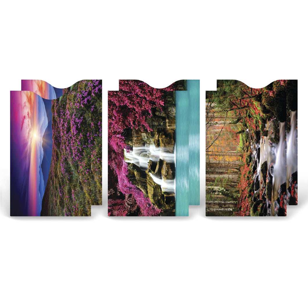 Set Of 6 - Landscapes Credit Card Sleeve