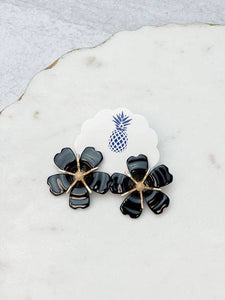 Prep Obsessed  - Acrylic Flower Statement Earrings