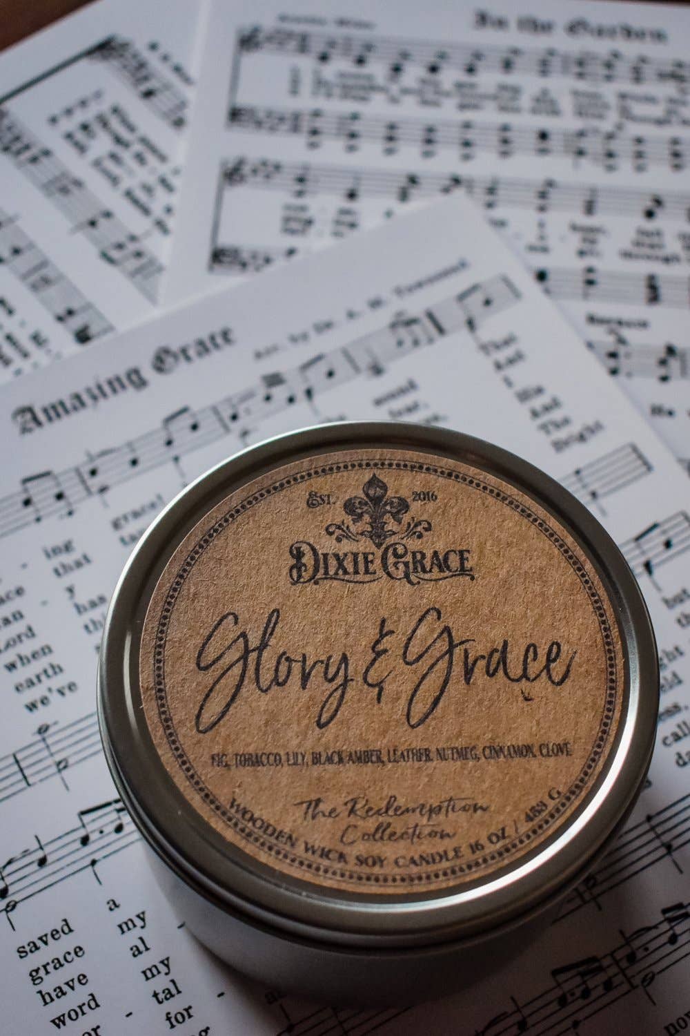 Glory & Grace - Wooden Wick Candle