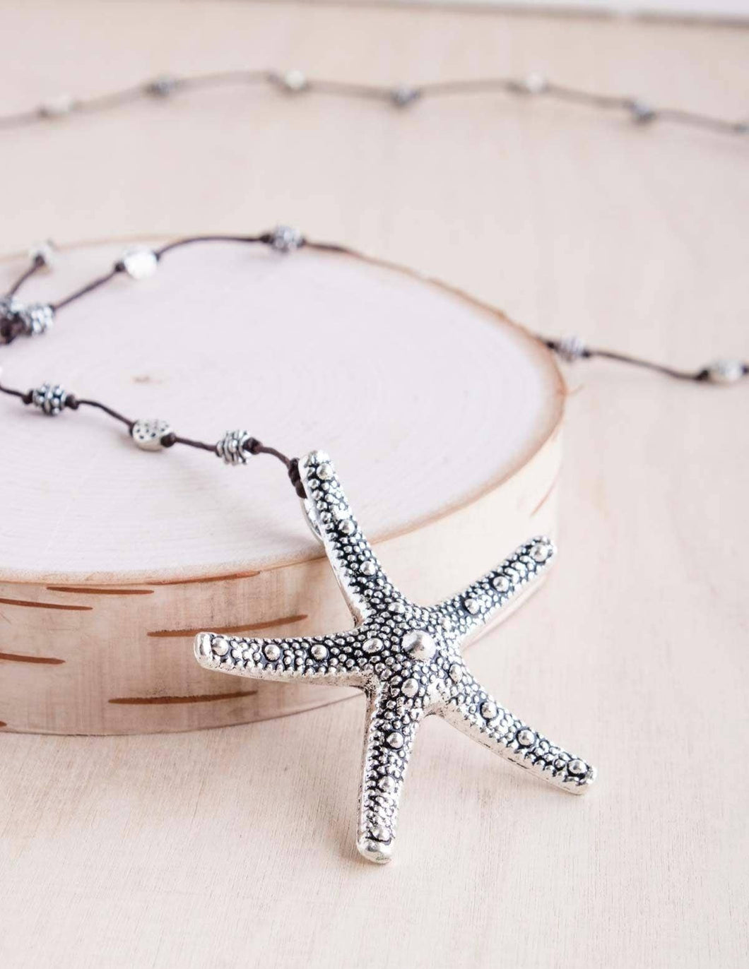 Bumpy Starfish Alloy Necklace