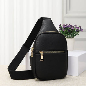 Slim Fit Size Sling Bag Black