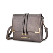 Load image into Gallery viewer, Valeska Multi Compartment Crossbody Bag by Mia k: Pewter
