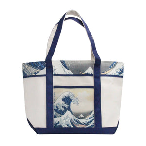 Shoulder Strap Canvas Large Boat Tote-Hokusai The Great Wave
