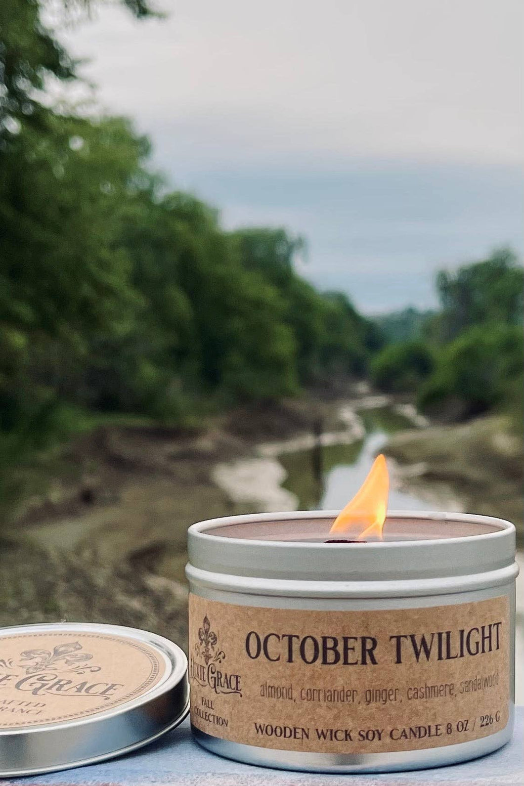 October Twilight - Wooden Wick Candle