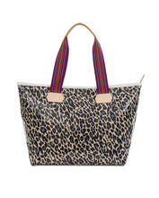 Load image into Gallery viewer, Consuela Zipper Tote, Blue Jag
