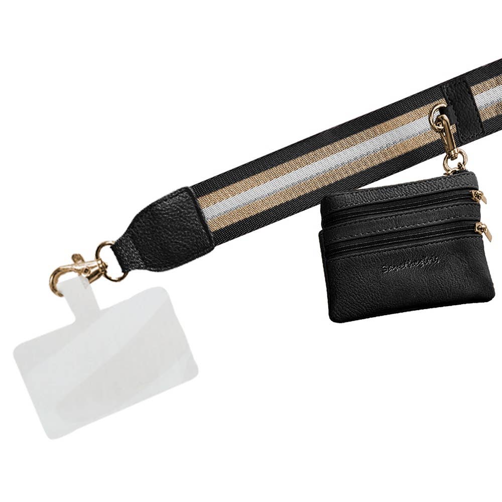 Clip & Go Strap with Pouch - Stripe Collection