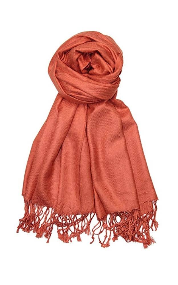 One Piece Rust Color Fashion Pashmina Shawl Scarf – Crazy Ladies