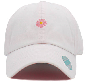 Daisy Print Embroidery Hat Baseball Cap