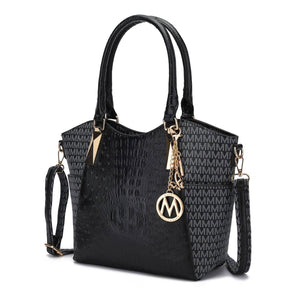 Kristal M Signature Tote Handbag Vegan Leather Crossover