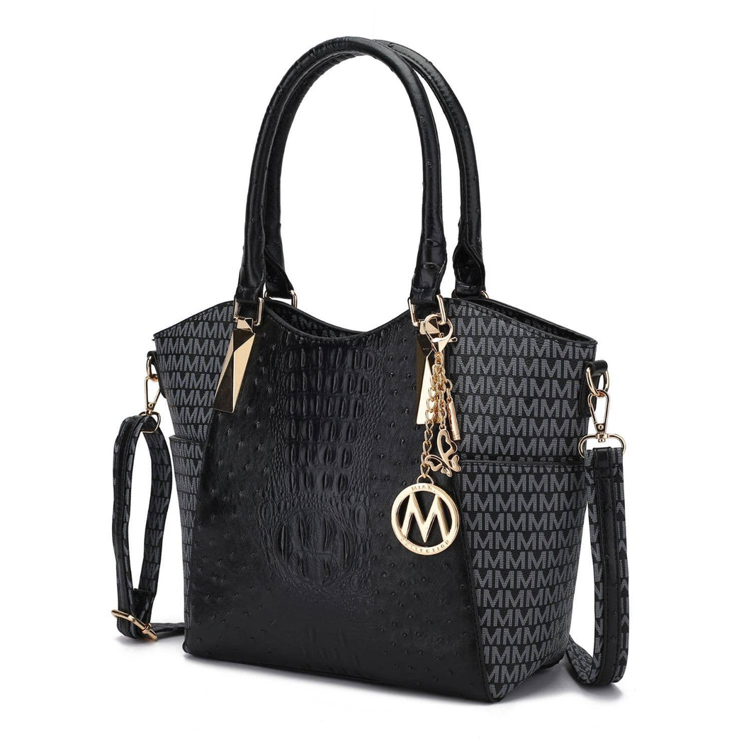 Kristal M Signature Tote Handbag Vegan Leather Crossover