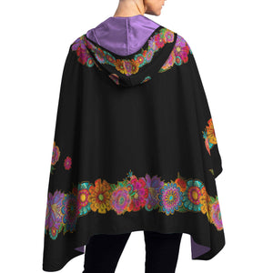 Laurel Burch Blooms Reversible Rain Travel Cape