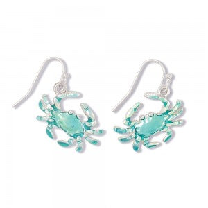 Earrings-Blue Crab