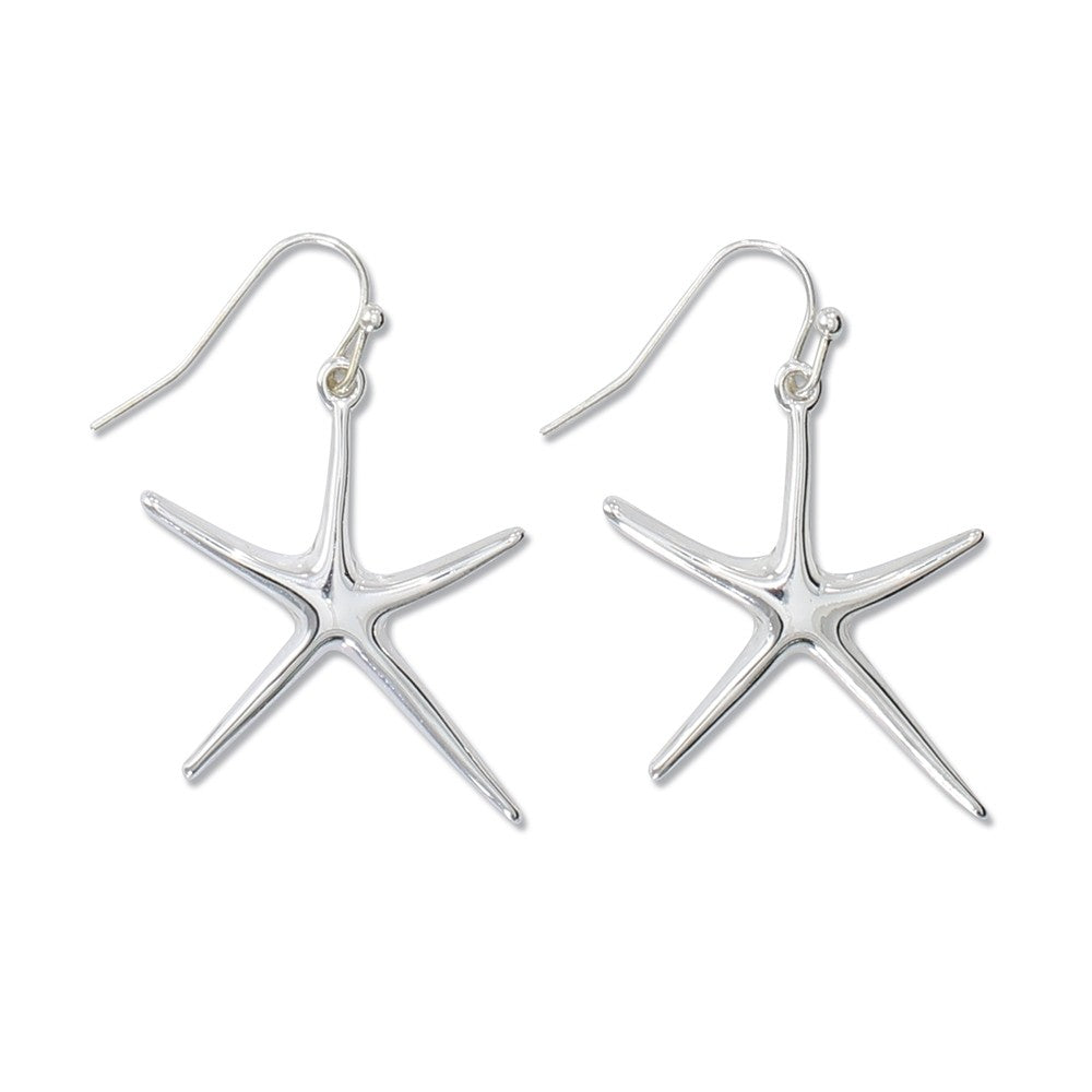 Earrings-Silver Starfish