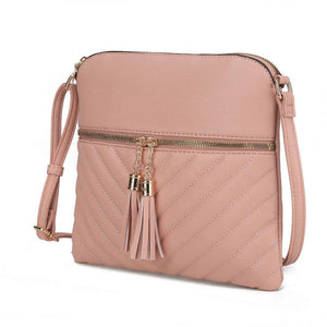 MKF Collection Winnie Quilted Vegan Leather Women by Mia K: Blush