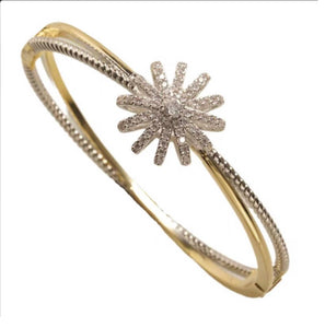 Crossover Cable Crystal Star Station Bangle