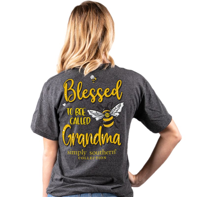 Simply Southern BEEGRANDMA Dark Heather Grey