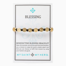 Load image into Gallery viewer, Benedictine Blessing Bracelet - Gold Medals
