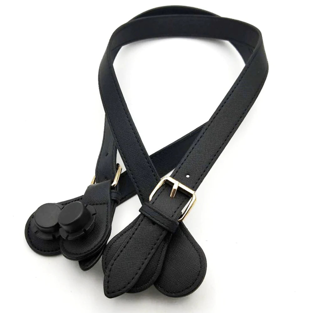 Buckle Handle- Vegan Leather Black