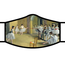 Load image into Gallery viewer, RAINCAPER DEGAS THE DANCE FOYER REUSABLE FABRIC FACE MASK
