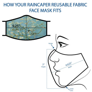 RAINCAPER RETRO CHRISTMAS REUSABLE FABRIC FACE MASK