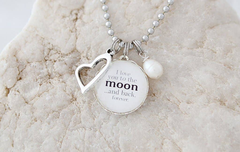Jennifer Dahl Designs LLC - Love You To The Moon Necklace