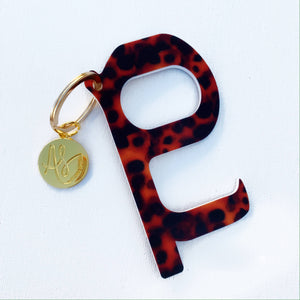 Audra Style - Hands-Free Door Opener Keychain - Tortoise