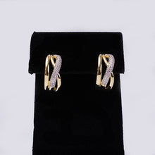 Load image into Gallery viewer, Crystal Crossover Statement Earrings
