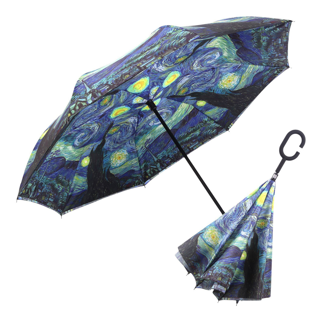 RainCaper - RainCaper van Gogh Starry Night Reverse Umbrella