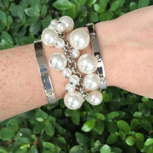 Load image into Gallery viewer, Pearl Bauble Bracelets Silver
